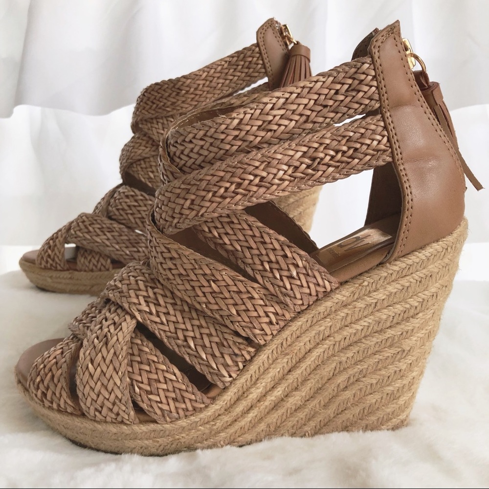 Dolce Vita Woven Platform Wedge Sandals